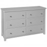 Chilford Grey Collection 6 Drawer Wide Chest 