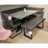 Fusion 135cm Compact Dining Table Corner Bench & Low Bench