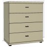 Calisto Plus - 4 Drawer Chest - 75cm - Basic Chest - Drawers in carcase colour