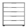 Callisto Plus -  Drawer Chest - 80cm - Premium Soft Close - Drawers in carcase colour