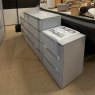Santana 181 cm Sliding Wardrobe 2 x 3 Drawer Bedsides 1 x 4 Drawer Chest