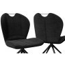 Swivel Dining Chair - Charcoal - NEW FABRIC 2025