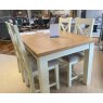 Thetford  Painted Extending Dining Table 132-198 4 x Cross Back Chairs
