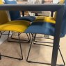 120cm Merano Table 2 x Mila Chairs - Mineral 2 x Mila Chairs - Safron
