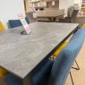120cm Merano Table 2 x Mila Chairs - Mineral 2 x Mila Chairs - Safron