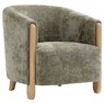 Savoy Accent Chair - Olive Distressed Chenille