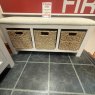 Tenby Grey Storage Bench & Cushion