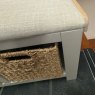 Tenby Grey Storage Bench & Cushion