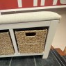 Tenby Grey Storage Bench & Cushion