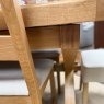 Tenby Oak Cross Leg Dining & 6 Ladder Back Chairs with Cushions