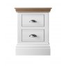 Burford Bedroom Oak Top 2025 Wide 2 Drawer Bedside W 53cm x D 42.8cm x H 62.1cm