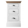 Burford Bedroom Oak Top 2025 Wide 3 Drawer Bedside W 53cm x D 42.8cm x H 74.9cm