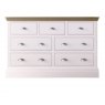 Burford Bedroom Oak Top 2025 4 + 3 Drawer Chest W 135cm x D 47.8cm X H 87.7cm