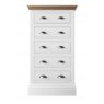 Burford Bedroom Oak Top 2025 5 Drawer Wellington Chest W 53cm x D 47.8cm x H 113.3cm