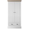 Burford Bedroom Oak Top 2025 2 Door Small Hanging + 1 Drawer Robe W94cm x D58.3cm x H196cm