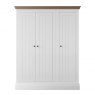 Burford Bedroom Oak Top 2025 Low 3 Door Small All Hanging Robe W 146.8cm x D 58.3cm X H156