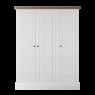 Burford Bedroom Oak Top 2025 3 Door Small All Hanging Robe W 146.8cm xD  58.3cm x H 196cm