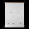Burford Bedroom Oak Top 2025 3 Door Small Hanging + 2 Drawer Robe W 146.8cm x D 58.3cm x 