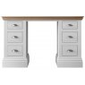 Burford Bedroom Oak Top 2025 Double Pedestal Dressing Table