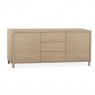 Strasbourg Sideboard 2 Doors - 3 drawers -180cm / Lamulux Misty Oak