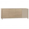 Strasbourg Sideboard 3 Doors - 3 drawers -240cm / Lamulux Misty Oak & 1 Door Stonegrey