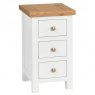 Thetford Compact 3 Drawer Bedside  / White