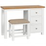 Thetford Dressing Table + Stool  / White