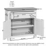 Compact Sideboard  / Moon Grey