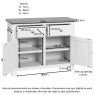 2 Door Sideboard  / Moon Grey