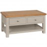 Thetford Dining Collection Coffee Table With 2 Drawers  / Moon Grey