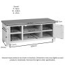 Large TV Unit  / Moon Grey