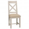 Thetford Dining Collection Cross Back Chair With Fabric Seat  / Moon Grey