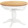 Thetford Dining Collection Round Extending Pedestal Table  / White