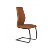 Salix Collection Dining Chair - Black Power Coated Legs - Tan