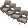Montola 4 x Swivel Dining Chairs