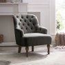Cade Accent Chair - Charcoal Antheia Linen