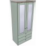 Ardley Bedroom Collection 2 Door 100cm 3 Drawers 2 Mirrored Doors