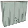 Ardley Bedroom Collection 5 Door 50cm 3 Drawer in Middle Carcase Colour