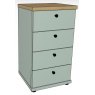 Ardley Bedroom Collection 47cm Chest of 4 Drawers Top in Bianco Oak