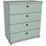 Ardley Bedroom Collection 75cm Chest of 4 Drawers Top in Carcase Colour