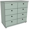 Ardley Bedroom Collection Chest of 8 Drawers Top in Carcase Colour