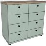 Ardley Bedroom Collection Chest of 8 Drawers Top in Nordic Oak