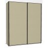 Callisto Plus 180cm Wide 2 Doors Plain Front Wooden doors in carcase colour