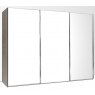 Durban Sliding Wardrobe 300cm Wide 3 Doors Handles in Silver 3 Mirrored Doors