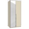 Odessey 2 Door 1 Mirrored LHH Doors in Carcase Colour with Mirror
