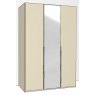 Odessey 3 Door 1 Mirrored Doors in Carcase Colour with Mirror