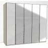 Odessey 5 Mirrored Doors Doors in Carcase Colour with Mirror