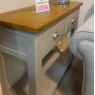 Tiverton 2 Drawer Console Table In Stone and Oak