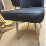 Star 4 x Dining Chairs Grey PU