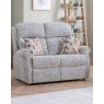 Ashfield Single Motor Reclining 2 Seat Settee Headrest and Lumbar Fabric Options- Main Swatch Fabric